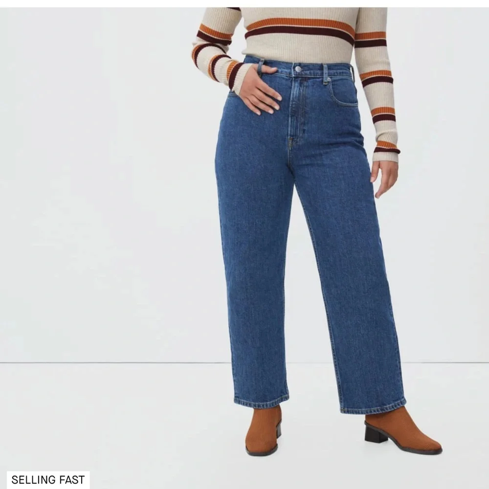 Everlane Dark Blue “The Way High” Denim Jeans - Picture 11 of 12
